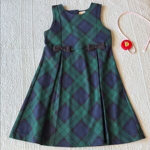 Gymboree Green and Blue Plaid Kids Dress knit